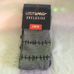 Frankenstein and Bride of Frankenstein Crew Socks
